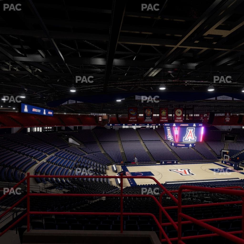 McKale Center - Section Upper 101 D Seat View