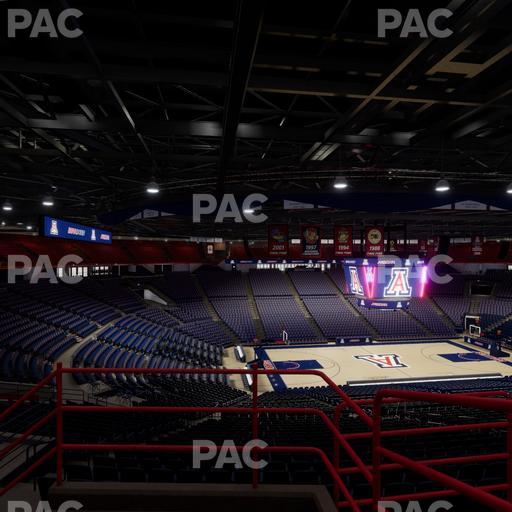 McKale Center - Section Upper 101 D Seat View