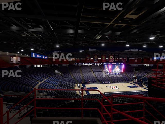 McKale Center - Section Upper 101 D Seat View