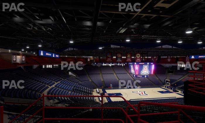 McKale Center - Section Upper 101 D Seat View