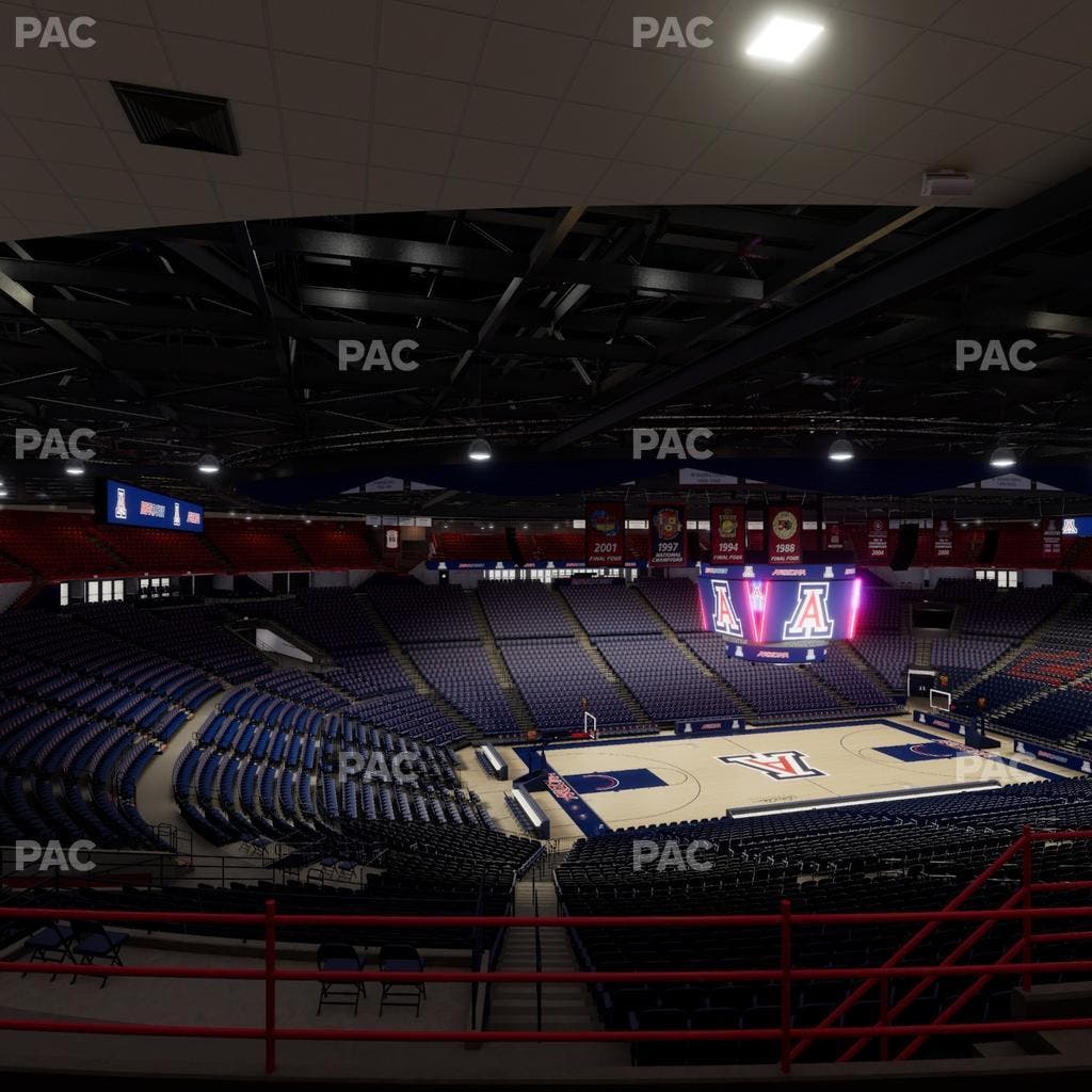 McKale Center - Section Upper 102 Seat View
