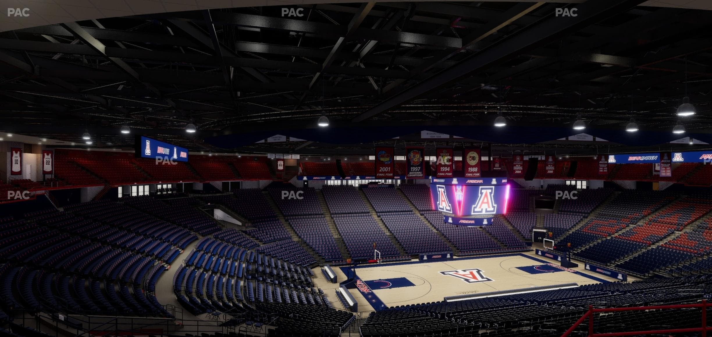 McKale Center - Section Upper 102 Seat View