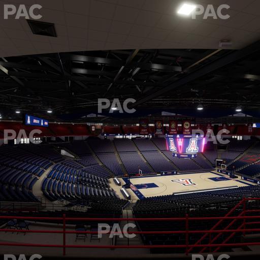 McKale Center - Section Upper 102 Seat View