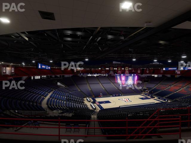 McKale Center - Section Upper 102 Seat View