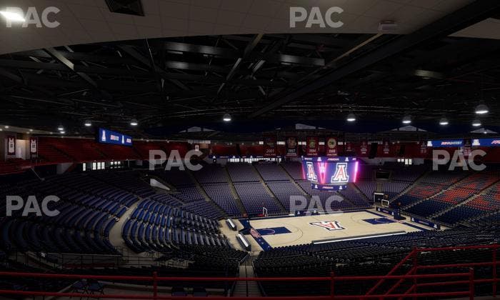 McKale Center - Section Upper 102 Seat View