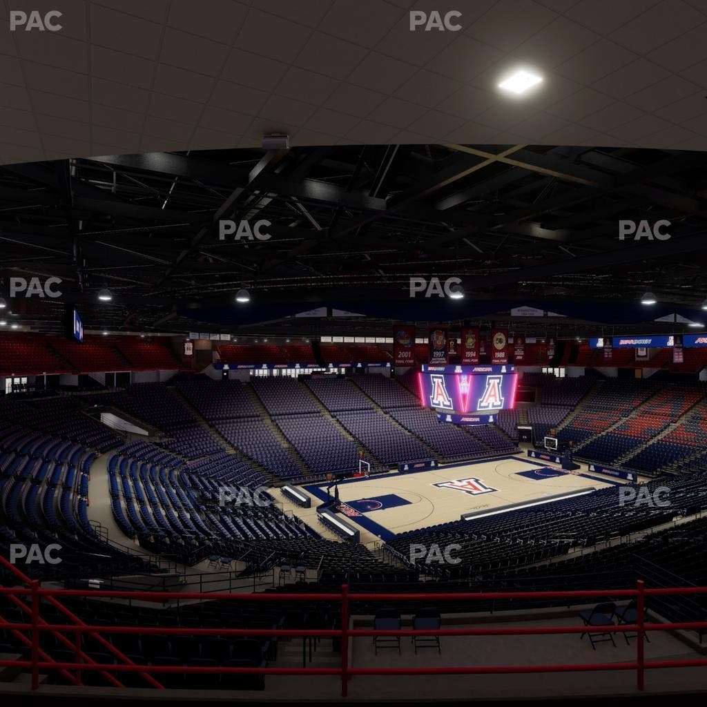 McKale Center - Section Upper 103 Seat View