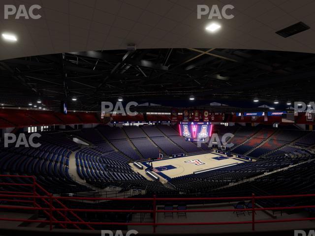 McKale Center - Section Upper 103 Seat View