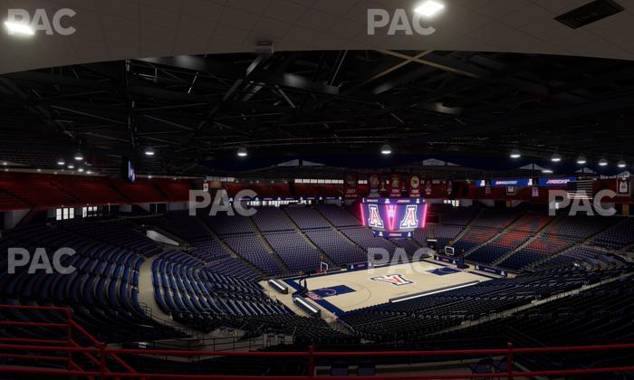 McKale Center - Section Upper 103 Seat View