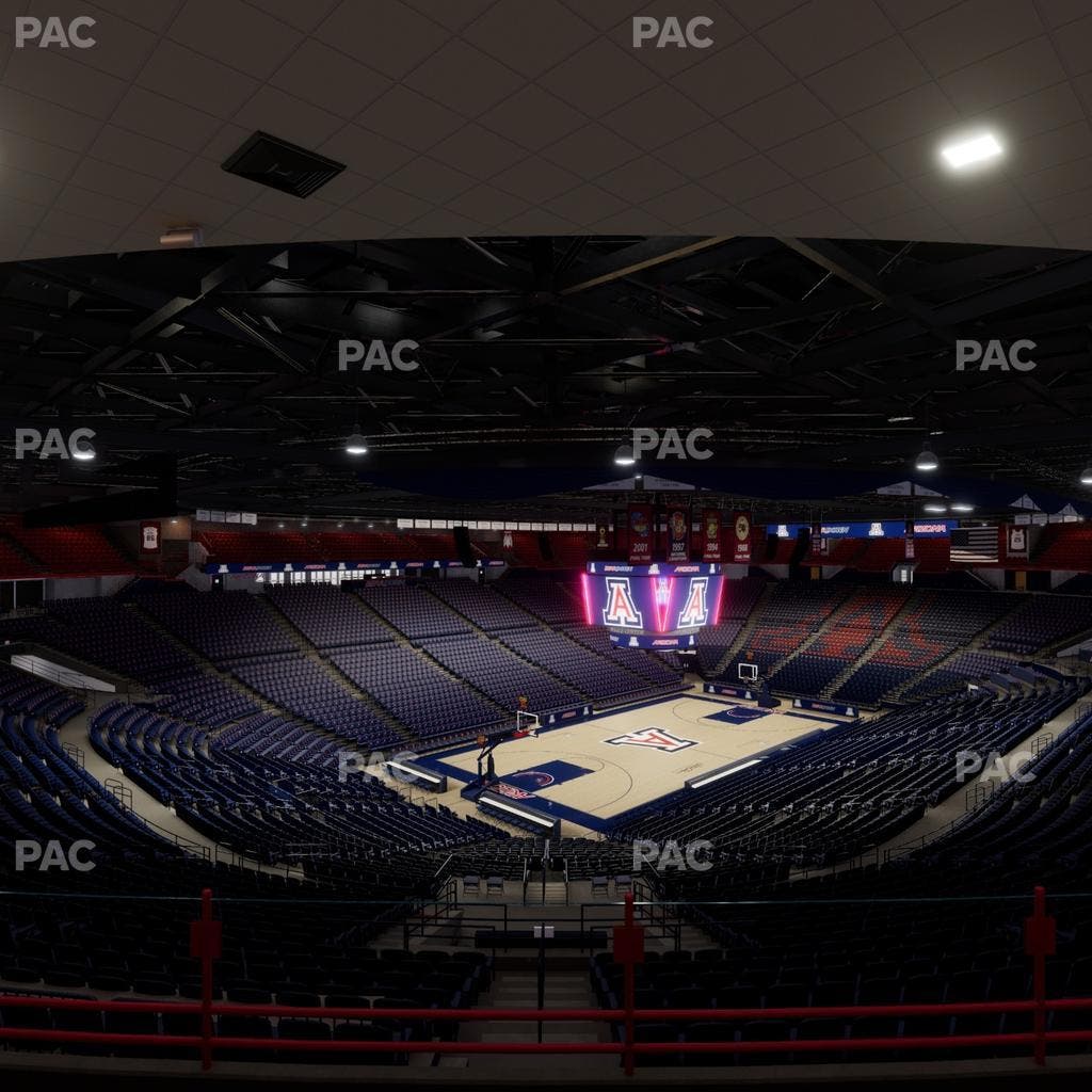 McKale Center - Section Upper 104 Seat View