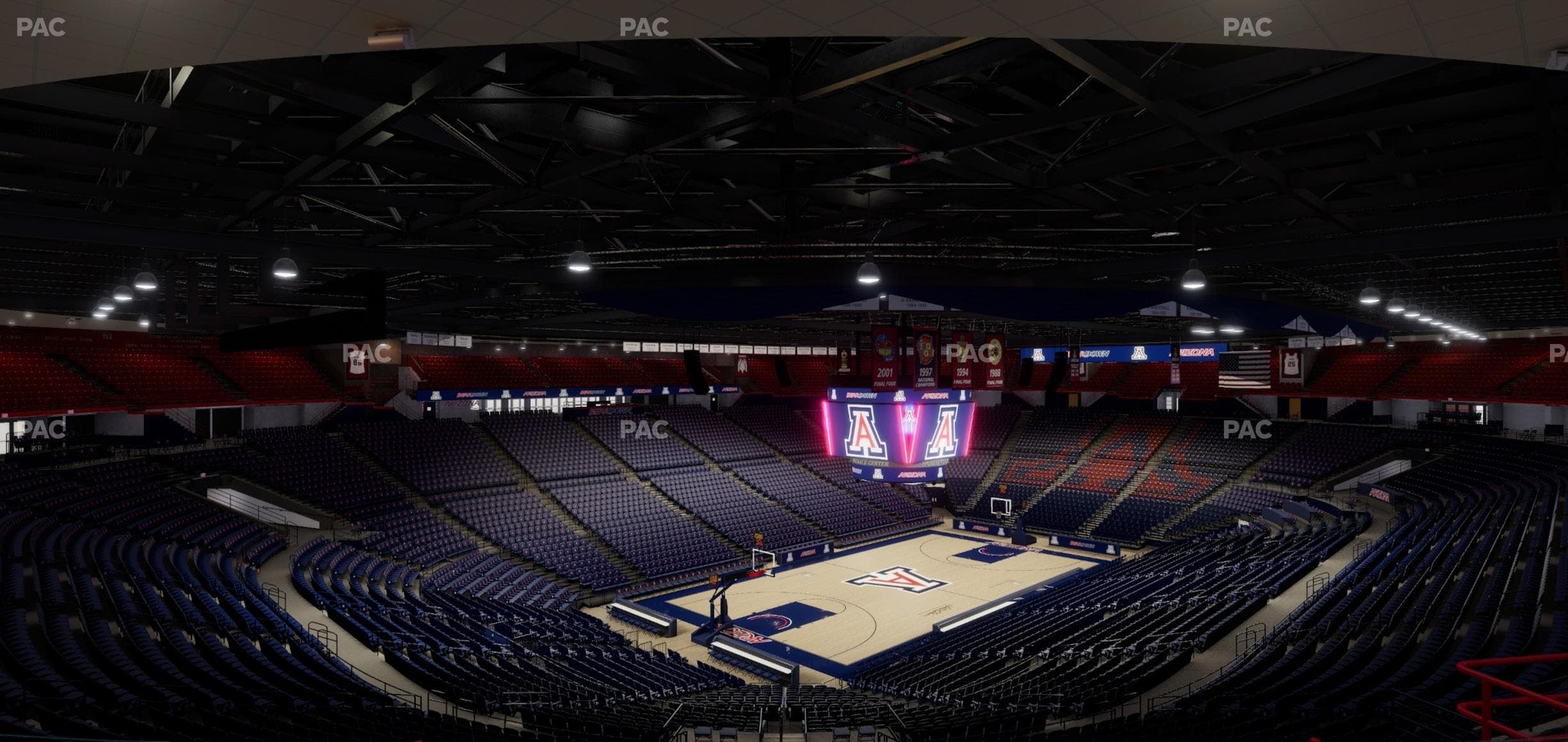 McKale Center - Section Upper 104 Seat View