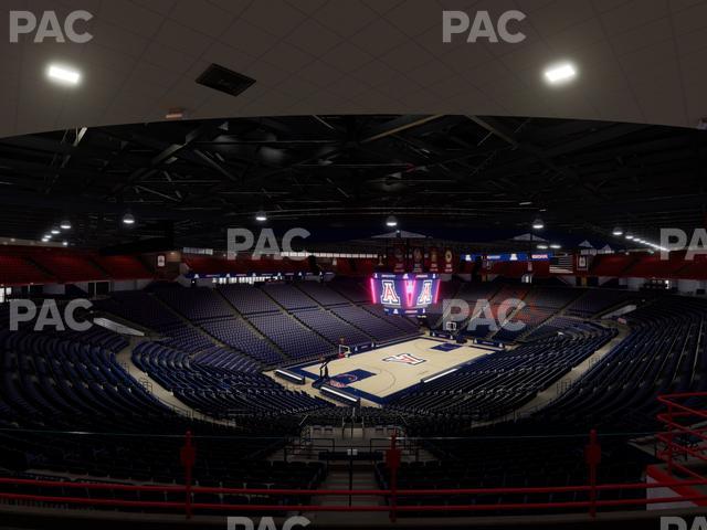 McKale Center - Section Upper 104 Seat View