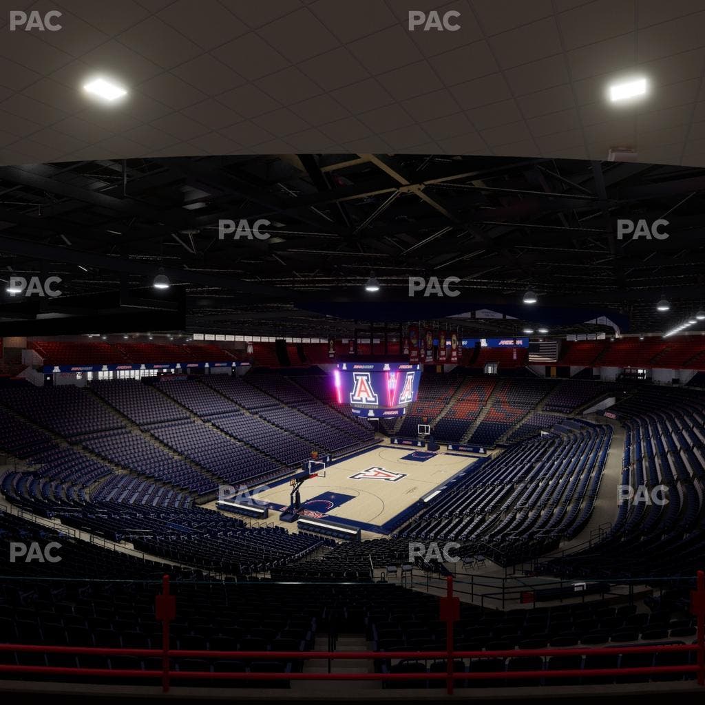 McKale Center - Section Upper 105 Seat View