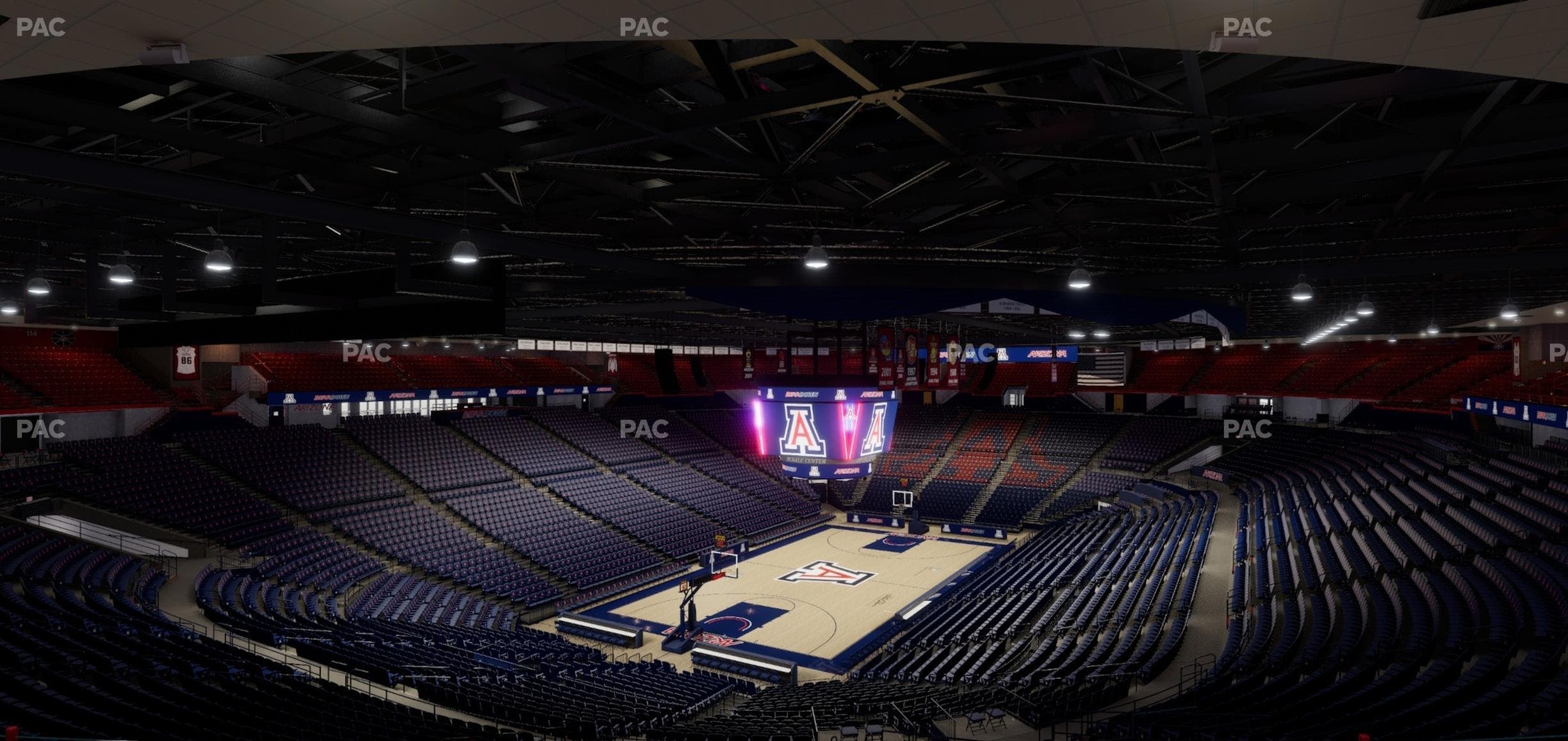 McKale Center - Section Upper 105 Seat View