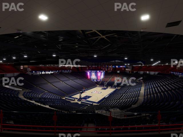 McKale Center - Section Upper 105 Seat View