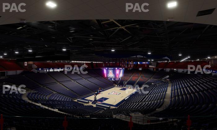 McKale Center - Section Upper 105 Seat View