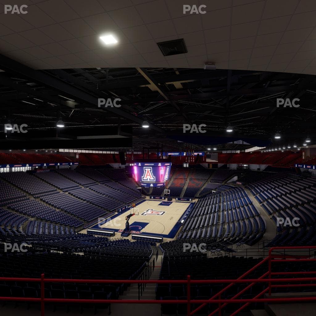 McKale Center - Section Upper 106 Seat View