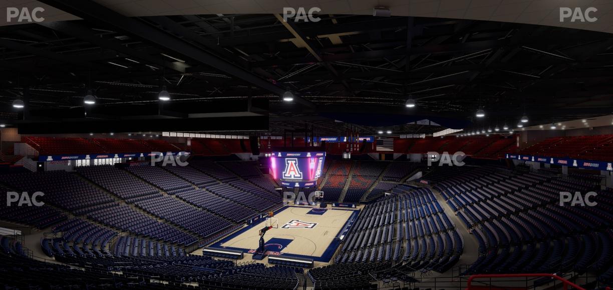 McKale Center - Section Upper 106 Seat View
