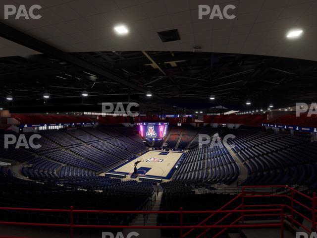 McKale Center - Section Upper 106 Seat View