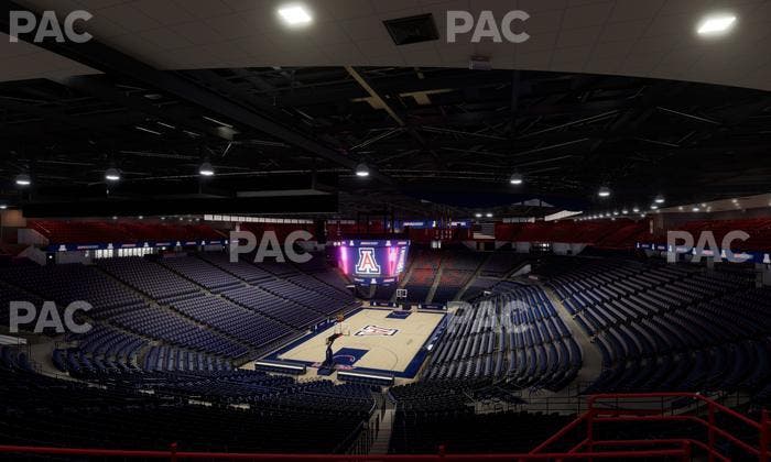 McKale Center - Section Upper 106 Seat View