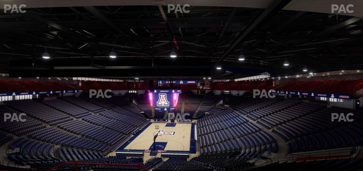 McKale Center - Section Upper 107 Seat View