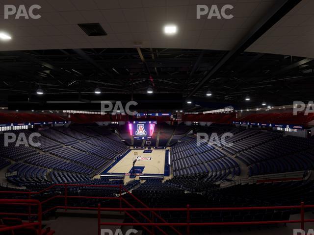 McKale Center - Section Upper 107 Seat View