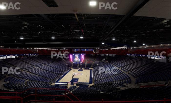 McKale Center - Section Upper 107 Seat View