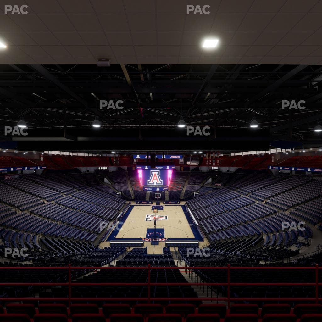 McKale Center - Section Upper 108 Seat View