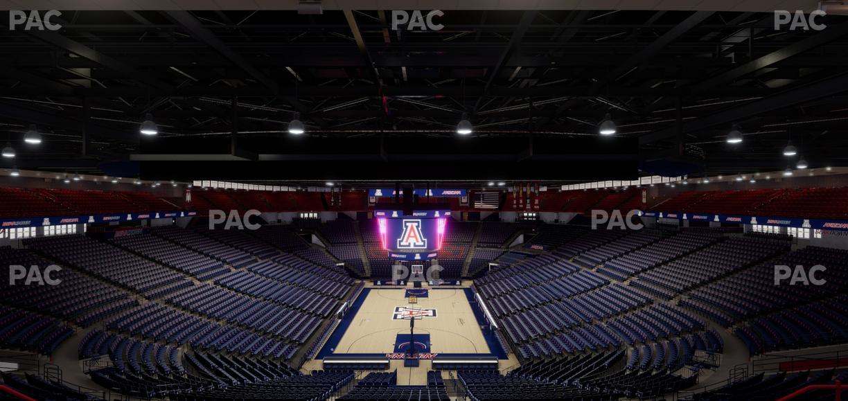 McKale Center - Section Upper 108 Seat View