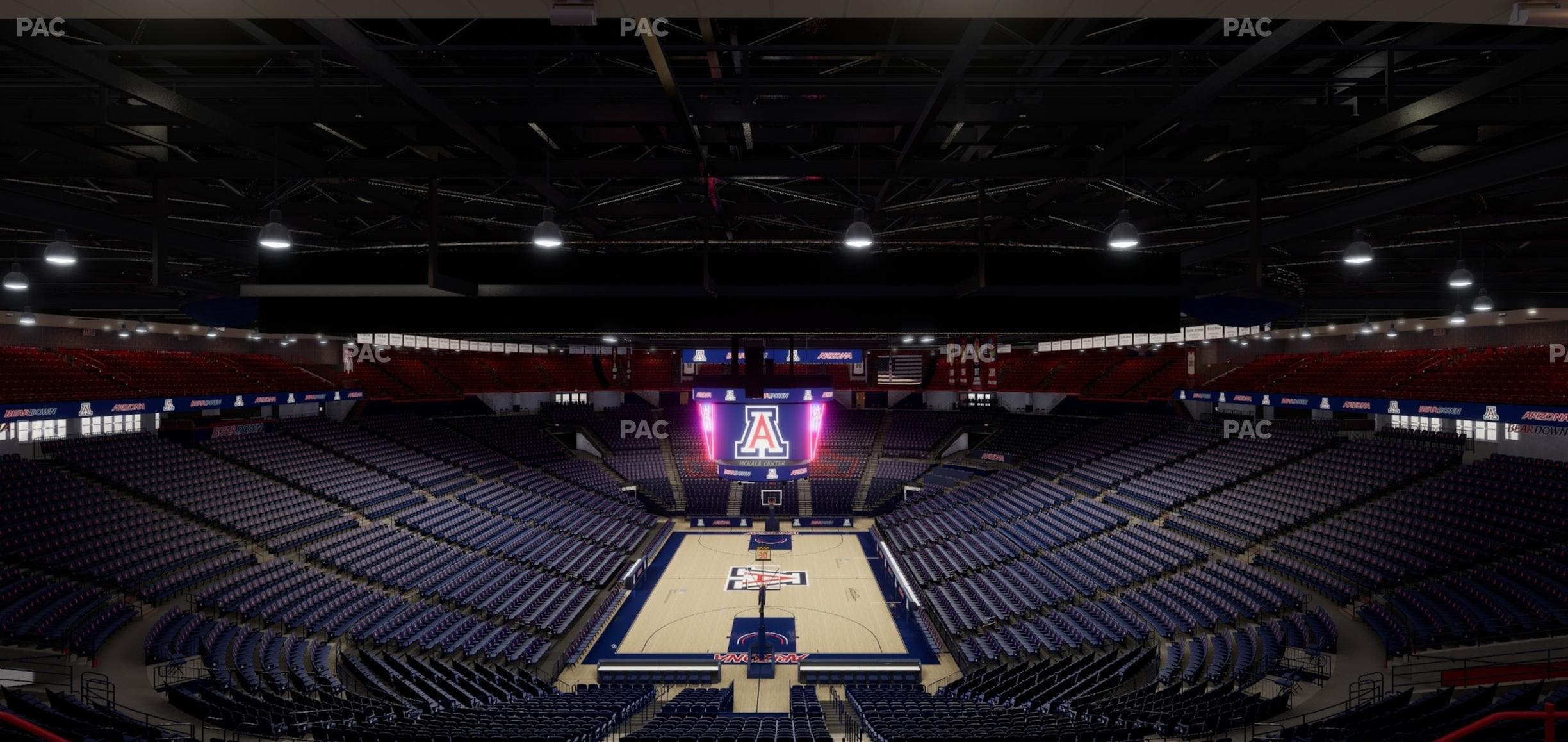 McKale Center - Section Upper 108 Seat View