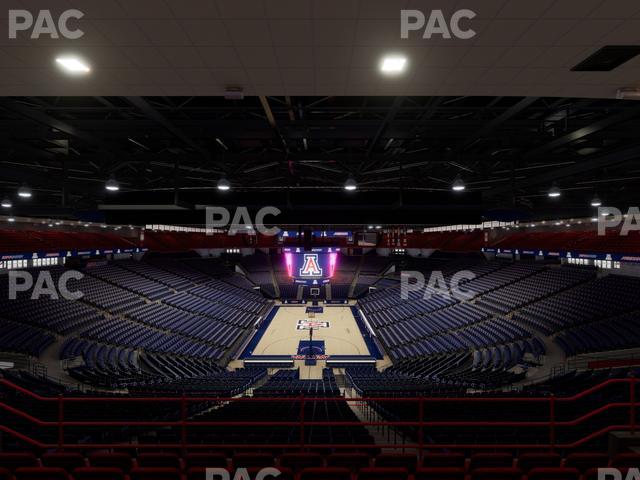 McKale Center - Section Upper 108 Seat View