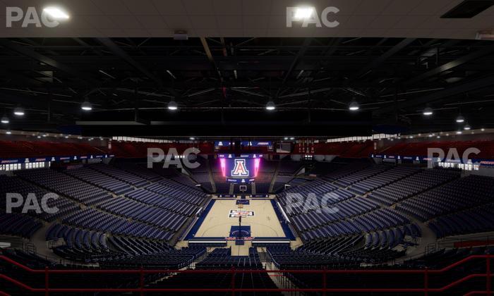 McKale Center - Section Upper 108 Seat View