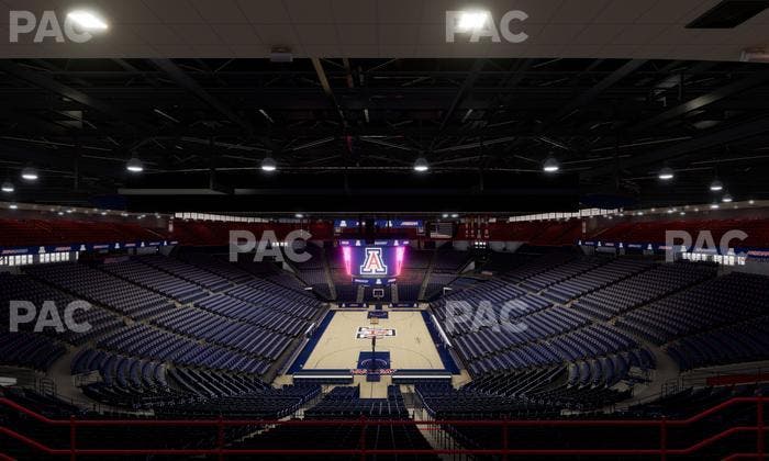 McKale Center - Section Upper 108 Seat View