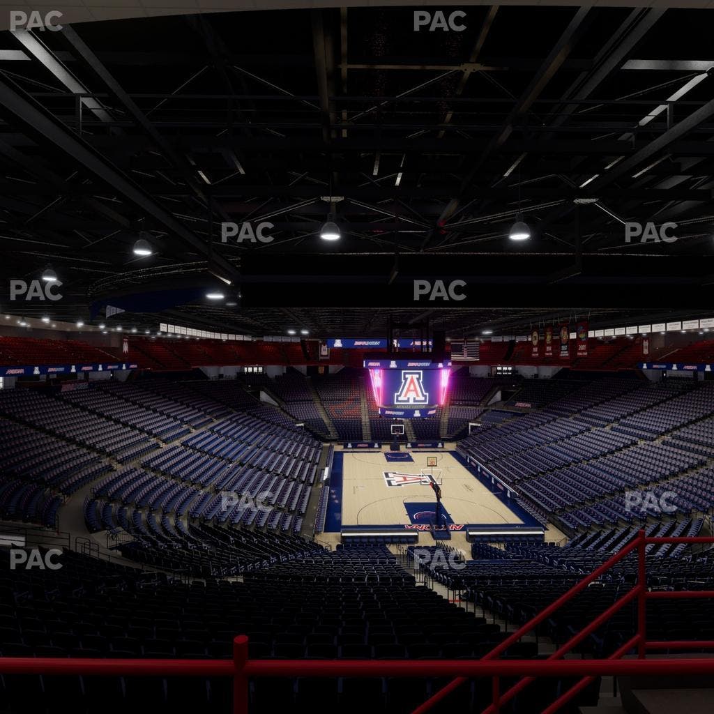 McKale Center - Section Upper 109 Seat View