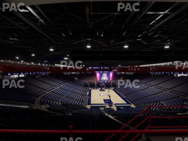 McKale Center - Section Upper 109 Seat View