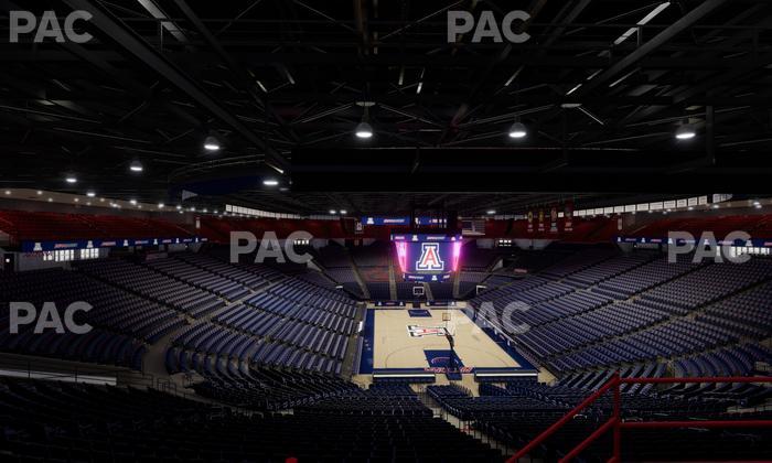 McKale Center - Section Upper 109 Seat View