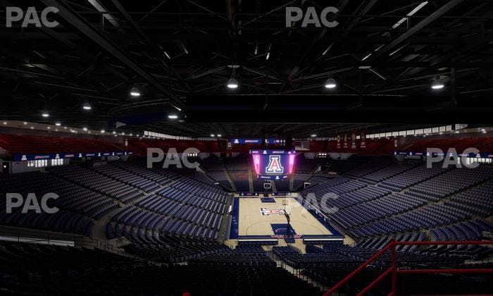 McKale Center - Section Upper 109 Seat View