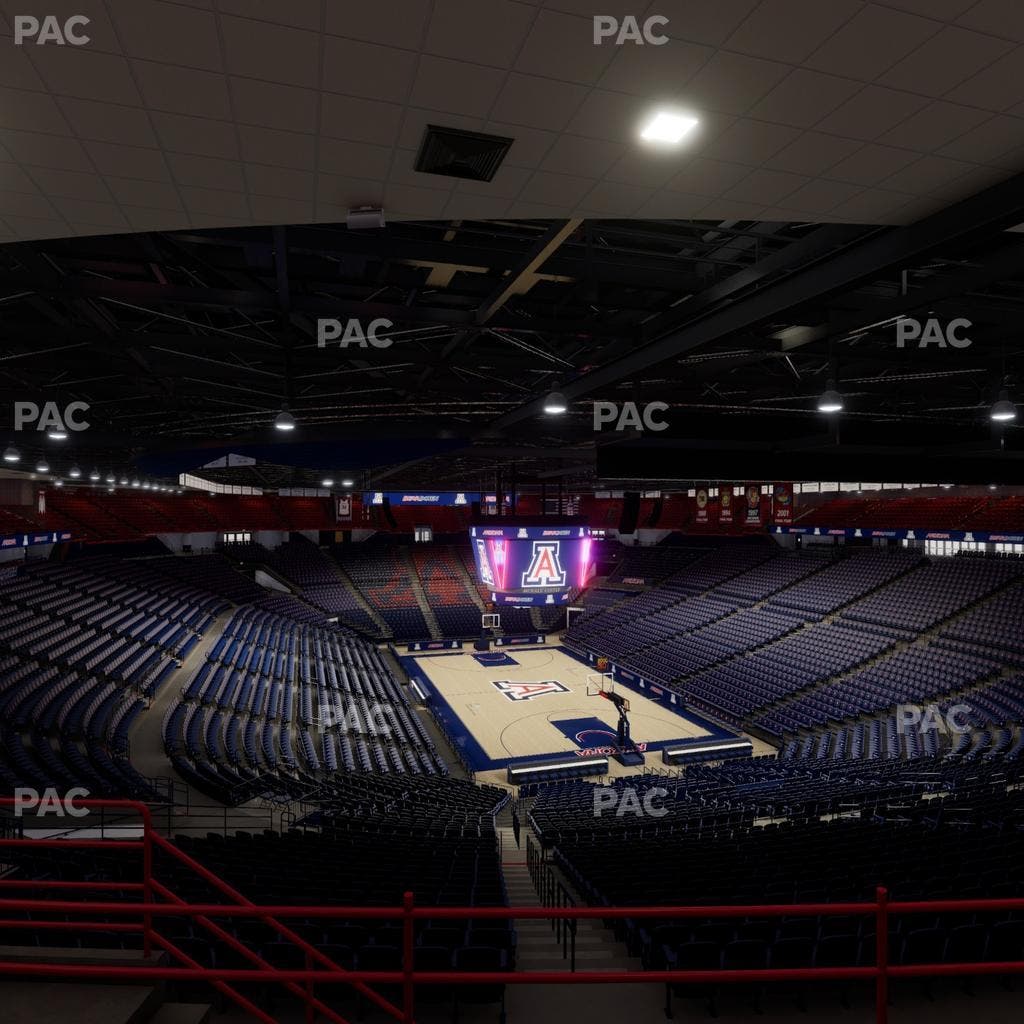 McKale Center - Section Upper 110 Seat View