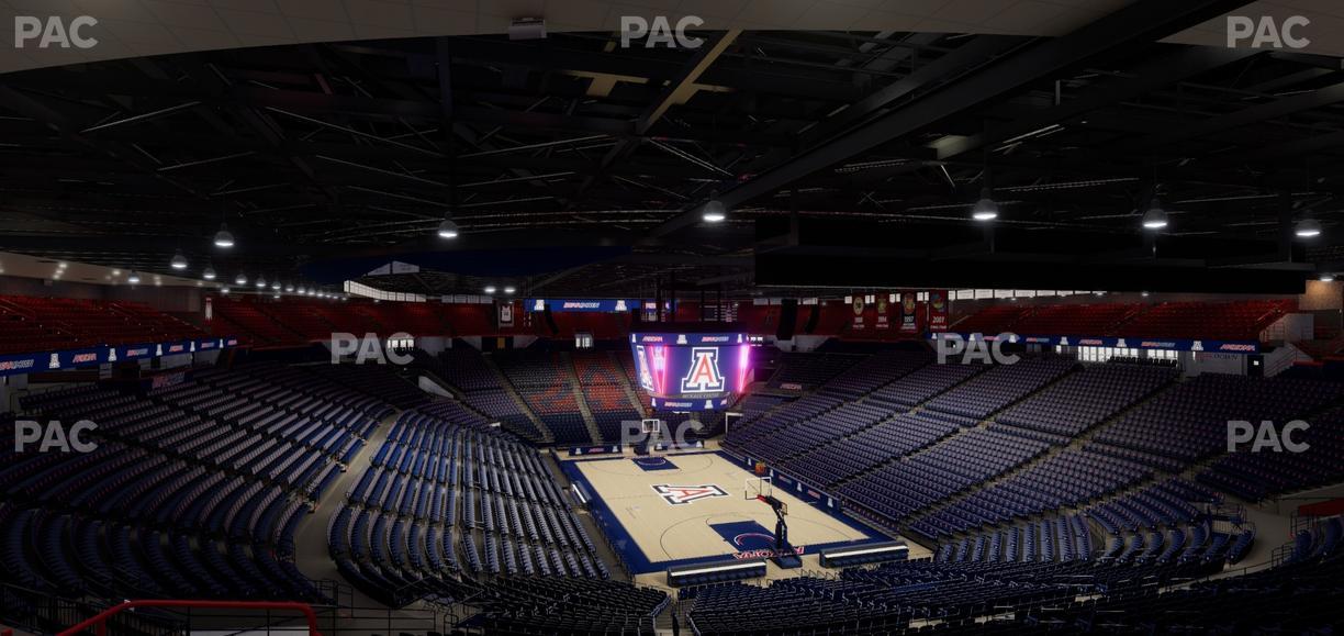 McKale Center - Section Upper 110 Seat View