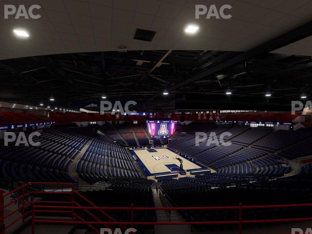 McKale Center - Section Upper 110 Seat View