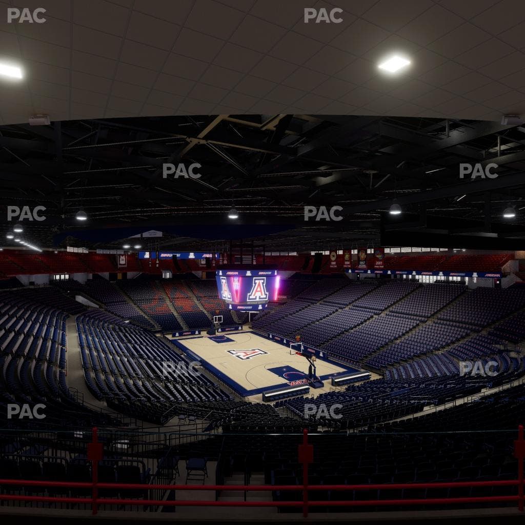 McKale Center - Section Upper 111 Seat View