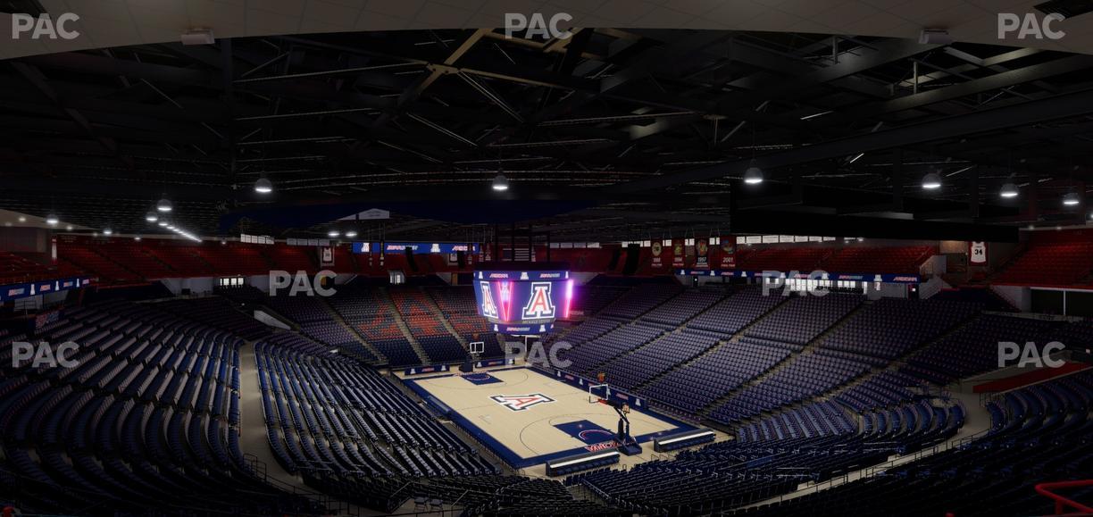McKale Center - Section Upper 111 Seat View