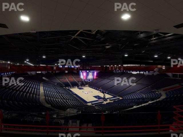 McKale Center - Section Upper 111 Seat View