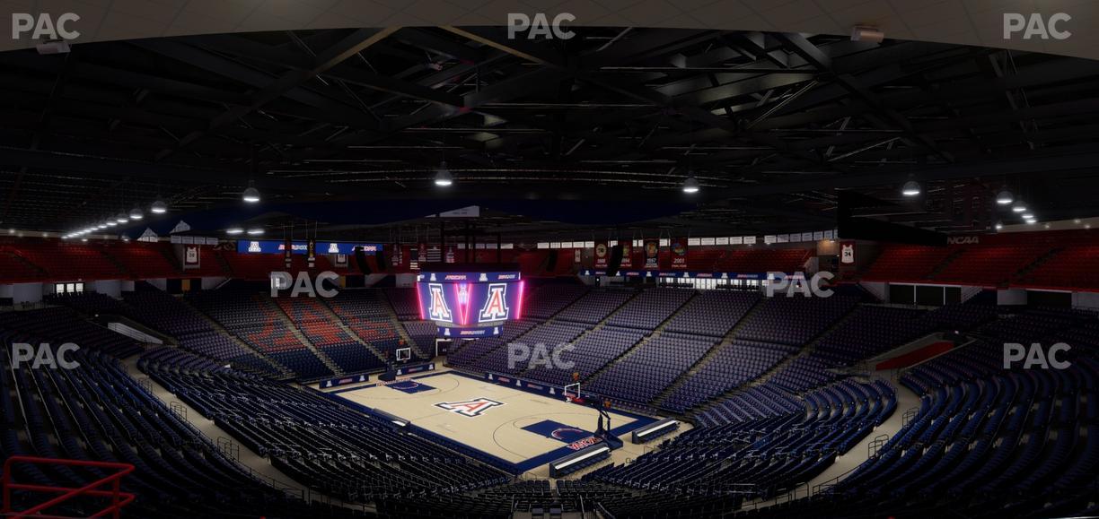 McKale Center - Section Upper 112 Seat View