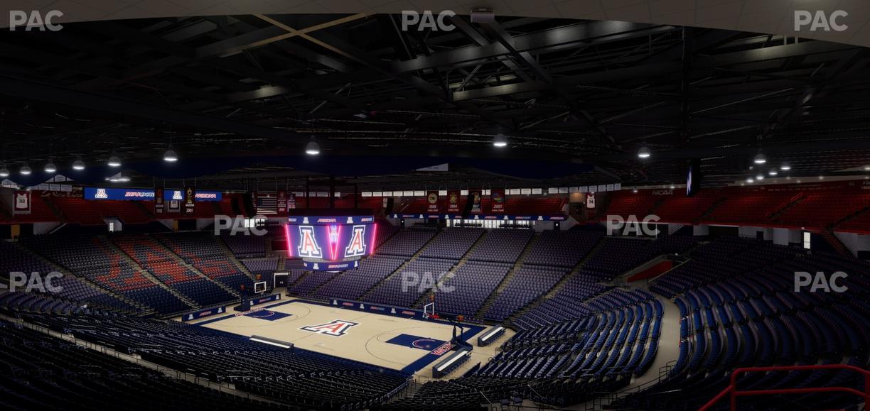 McKale Center - Section Upper 113 Seat View