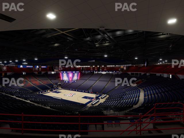 McKale Center - Section Upper 113 Seat View