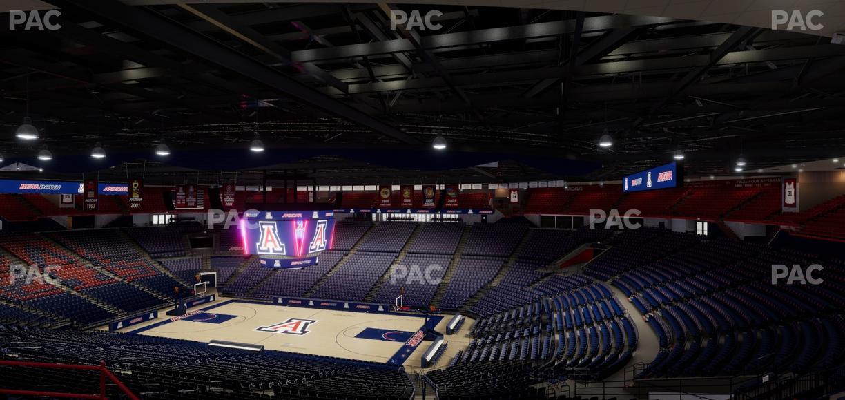 McKale Center - Section Upper 114 Seat View