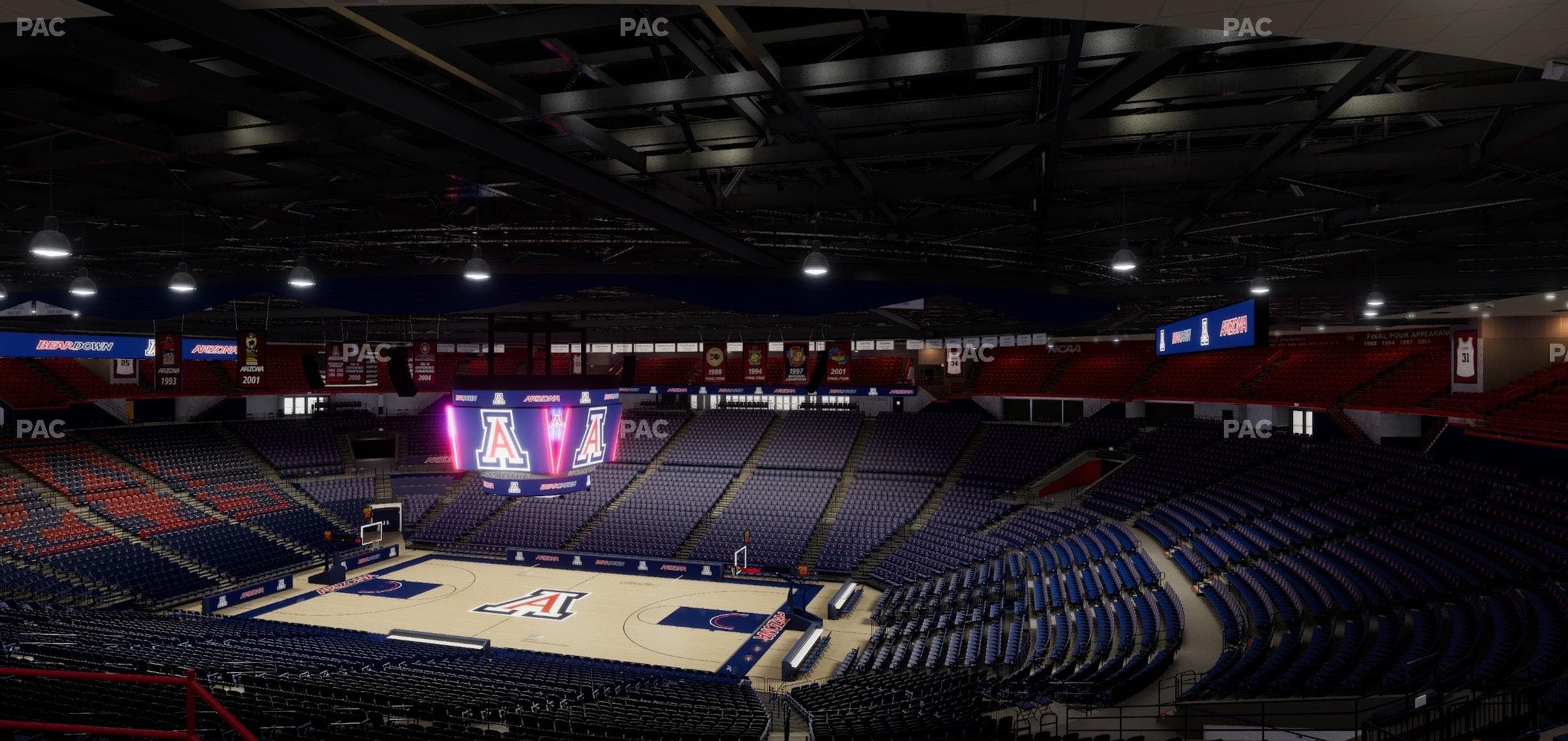 McKale Center - Section Upper 114 Seat View