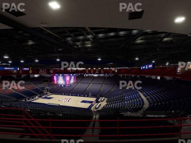 McKale Center - Section Upper 114 Seat View