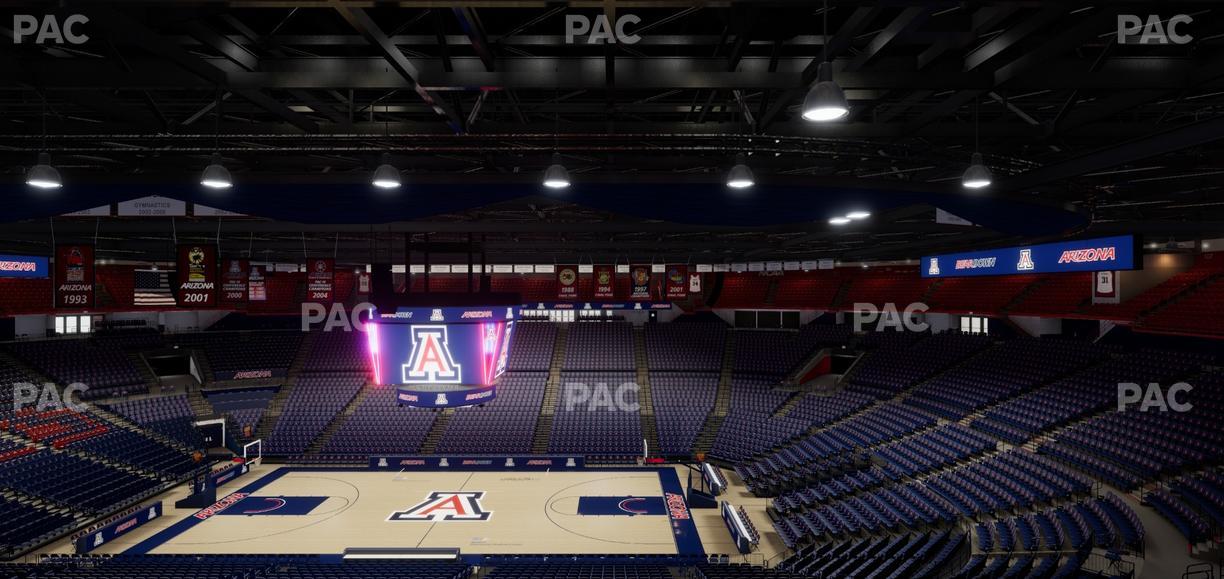 McKale Center - Section Upper 115 A Seat View