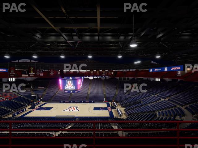 McKale Center - Section Upper 115 A Seat View